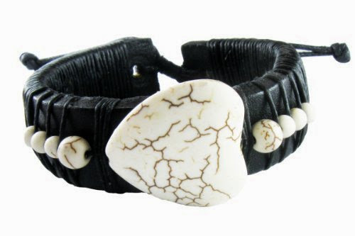  (RTB026) White Heart Design Bohemian Fashion Style Retro Zen Bracelet / Leather Bracelet / Leather Wristband / Surf Bracelet / Tribal Bracelet / Hemp Bracelet Adjustable Size, for Women, Ladies, Girls and Teen
