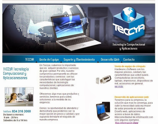 Teccya tecnología a su servicio, B col, Fermín Legorreta 1108, Ascensión Gómez Mancilla, 87040 Cd Victoria, Tamps., México, Empresa de software | TAMPS