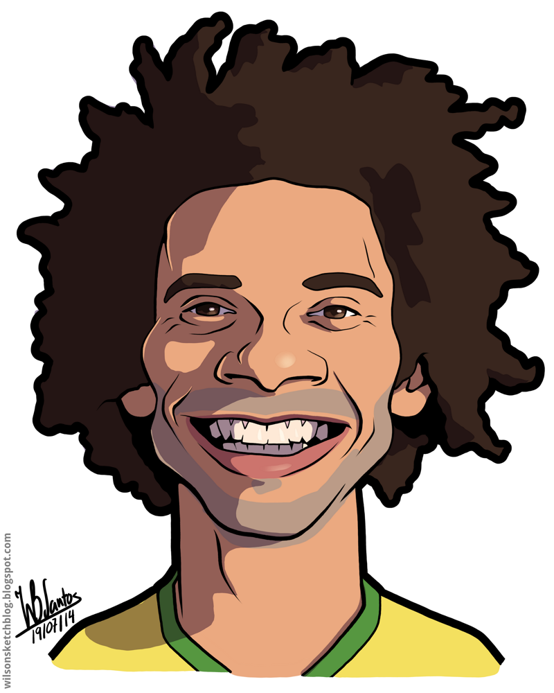 Brazil 2014 - Marcelo (Cartoon Caricature)