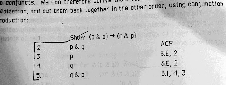 Show p and q implies q and p