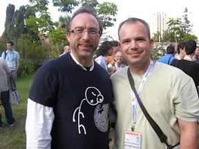 με τον Jimmy Wales φωτογραφία μου με τον Jimmy Wales