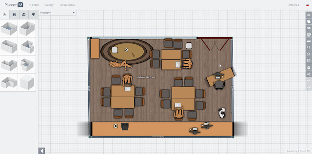 Floor plan of the Digital Innovation Hub, designed by Year 7 student, Alex.
