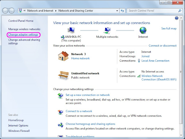 Windows Vista Internet Sharing Wifi