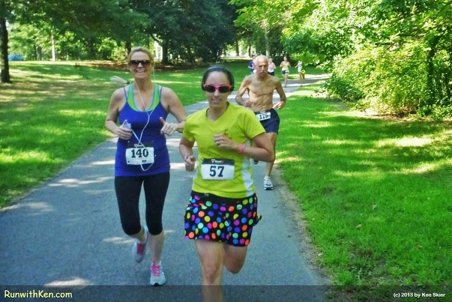 I don't know why...but runners always SMILE when they see me in a race! Runners at the Seagull Stride 5K in Boston, MA. by runwithken