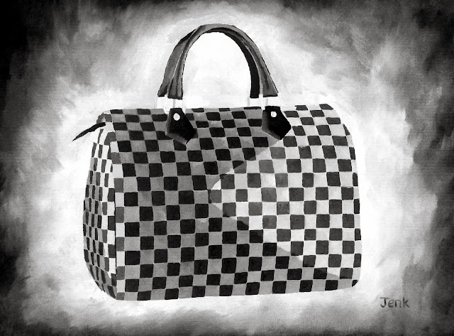 ART PRINT of LOUIS VUITTON Speedy Bag 10 x 8&quot; Black And White, Fashion Gifts | eBay
