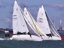 J/80s sailing Warsash Spring series