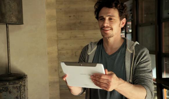 James Franco "The Ultimate Multitasker" for the Samsung GALAXY Note 10.1 