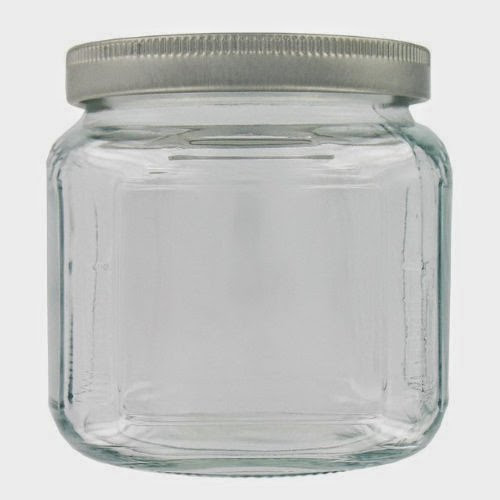  Anchor Hocking Glass Cracker Jar with Brushed Aluminum Lid, 16-Ounce, Set of 6