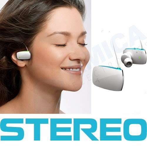  Bluetooth Stereo headset, Superb sound, perfect fit, sleek design, water resistant for iPhone 5, 4s, 4, 3g, 3gs, iPod and iPad. Package also includes a Free Wall and a Car Charger