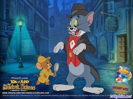 24hphim.net tom va jerry gap sherlock holmes Tom và Jerry   Mèo bắt chuột