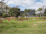 The Grand Park in downtown, along with pink furniture