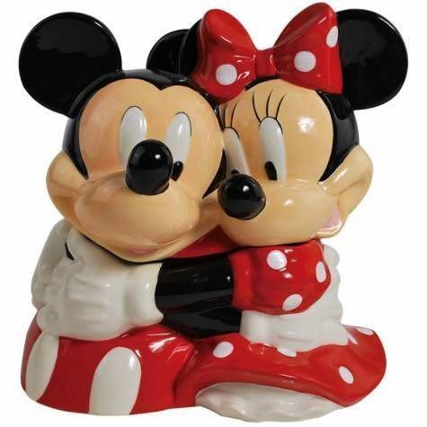  Westland Giftware Mickey and Minnie Hugging Cookie Jar