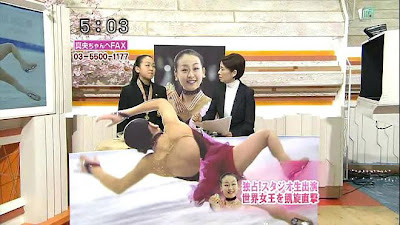 フジテレビのニュース番組での浅田真央パネル