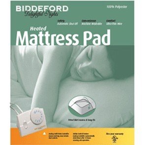  Biddeford Heated Mattress Pad, White