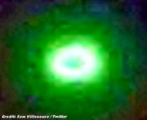 Mysterious Green Disk Ufo Photographed Over Whiteshill