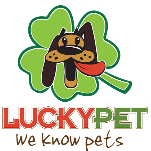 Lucky Pet, Pet food, supplies and Dog Grooming logo
