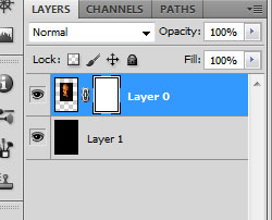 Layer mask adicionada ao personagem