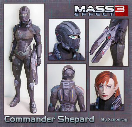 Mass Effect 3 FemShep Papercraft
