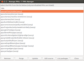 Añade repositorios en Ubuntu con Y PPA Manager version 0.9.9.1