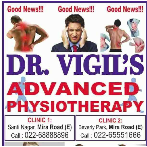 Dr Vigils Advanced Physiotherapy Clinic, Shop no 3, Sector 10, B 24,, Opposite Allahabad Bank, Behind Titan Eye Plus Showroom, Mira Bhayandar, Maharashtra 401107, India, Physiotherapist, state MH