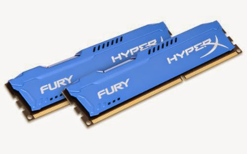  Kingston HyperX FURY 8GB Kit (2x4GB) 1866MHz DDR3 CL10 DIMM - Blue (HX318C10FK2/8)