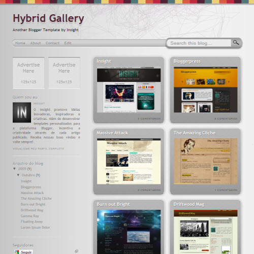 Blogger Templates Hybrid Gallery,blogger,Templates for blogger
