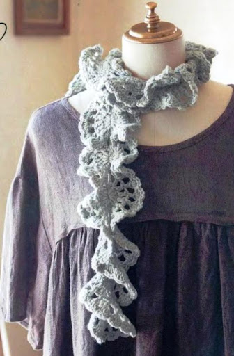 موسوعة كوفيات الكروشية (crochet scarfs ) بالباترون - صفحة 2 P0043