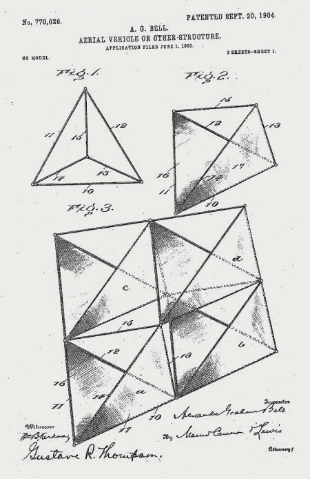 The Tetrahedral Kites of Dr Alexander Graham Bell