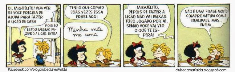 Clube da Mafalda:  Tirinha 679 