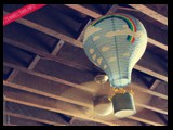 Mini hot air balloon hanged at cafe noriter dumaguete city branch