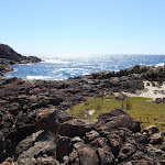 Grass platform south of rocky bay (103093)