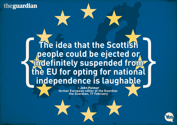 The idea that the Scottish people could be ejected from the EU is laughable.