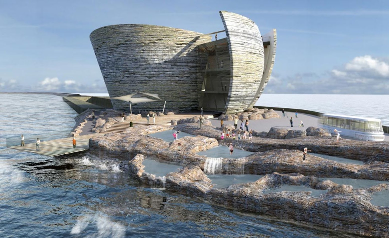 Swansea Bay, Regno Unito: [TIP OF THE ICEBERG BY JUICE ARCHITECTS]