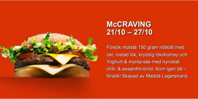 McDonald’s Sweden My Burger 2014
