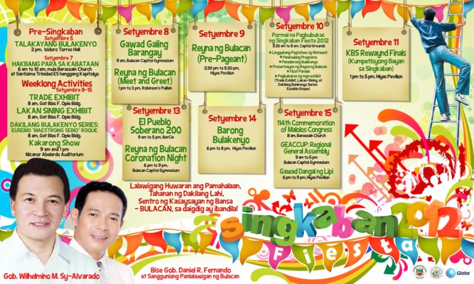 bulacan daily, Bulacan, Singkaban 2012, event