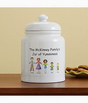  Personalized Friendly Family Characters Cookie Jar