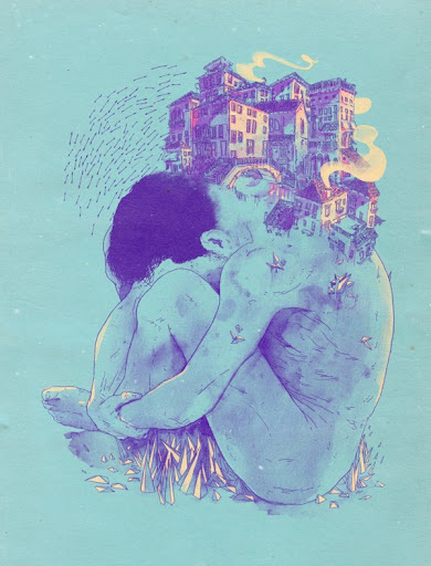 Fabulous Artwork by Matheus Lopes - In Between, digital art, mixed media