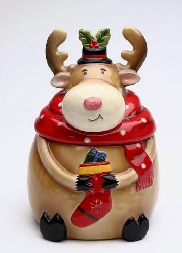  Cosmos Gifts 56522 Seasonal/Holiday Moose Cookie Jar, 7-Inch