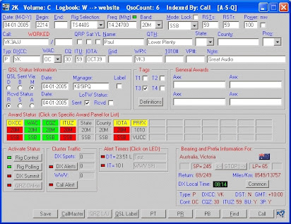 Ham radio log software