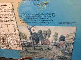 Free Blacks also came to Chatham.