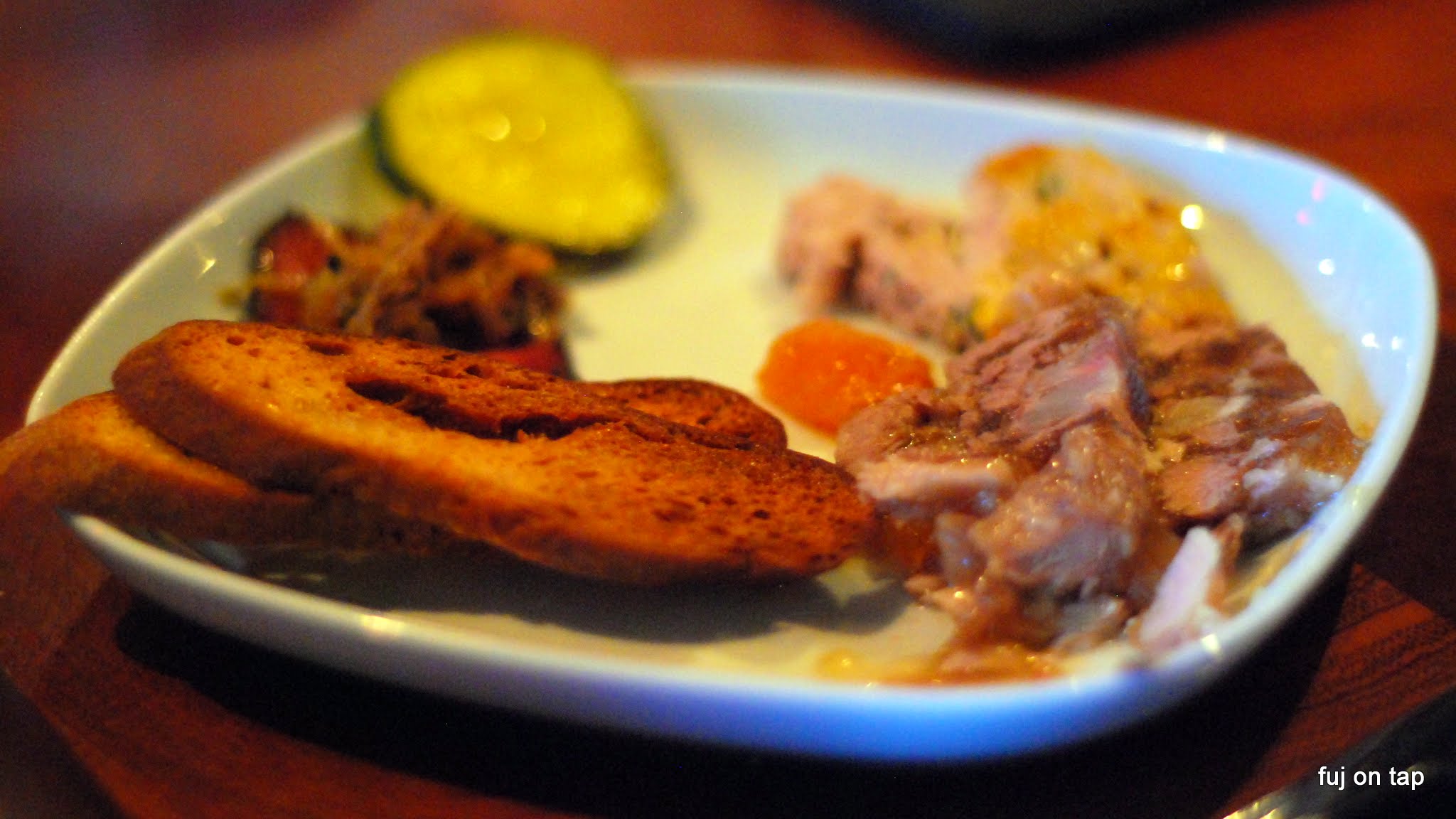 Smoked Beef Tongue, Rabbit Terrine, Chicken Liver Pâté, Pork Head Cheese