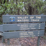 Sign post along track (7175)