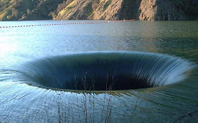 morning glory plughole spillway