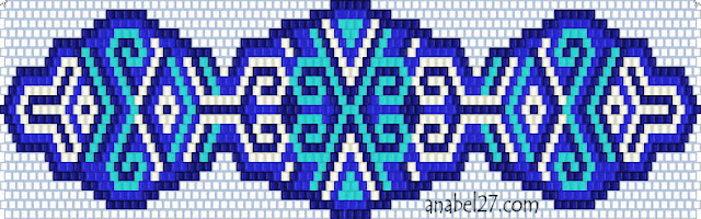 браслет мозаичное плетение схема