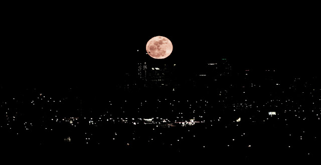 The moon over Yonge and Eglinton