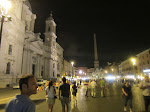 Walking further into the Piazza Navona Walking further into the Piazza Navona