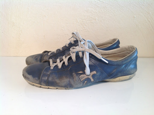 tonearmトーンアーム 吉祥寺のオーダー靴と靴修理のお店: PREMIATAプレミアータ レザースニーカーの靴クリーニング&補色