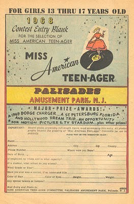 Palisades Amusement Park Miss American Teen Ager Contest Image