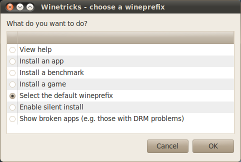 Winetricks в Ubuntu 10.04