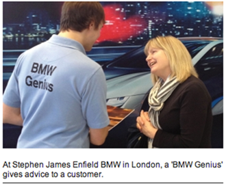 BMW Geniuses with iPads
